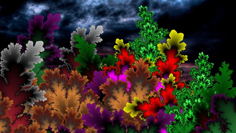 patterns, colorful, background, dark, 4k