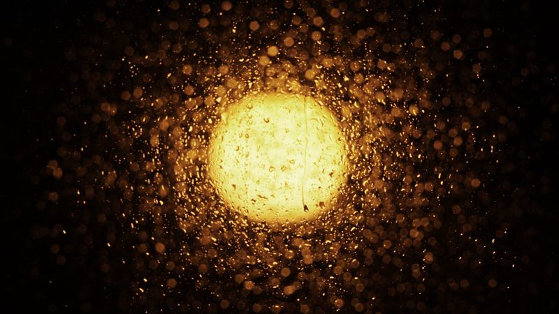 light, rain, glass, drops, glare, 4k