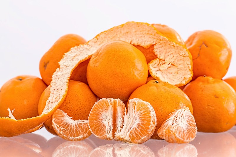 tangerine mandarin citrus fruit ripe juicy 4k
