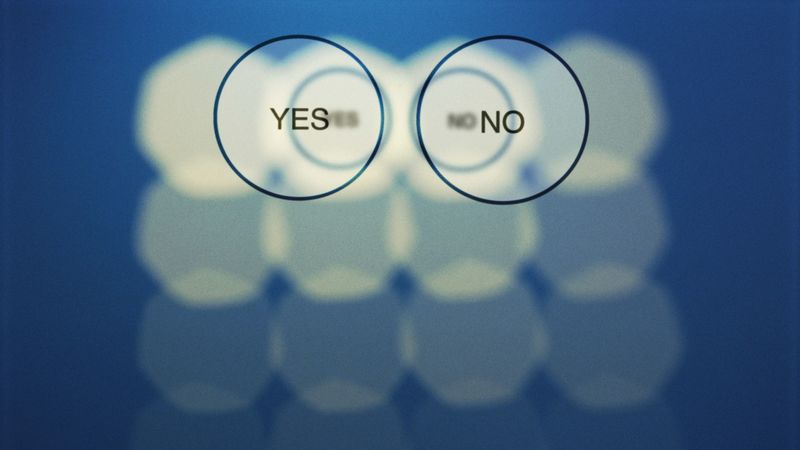 button, abstraction, blue background, 4k
