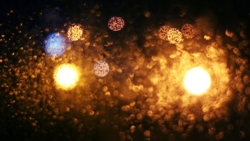 glare, light, drops, 4k