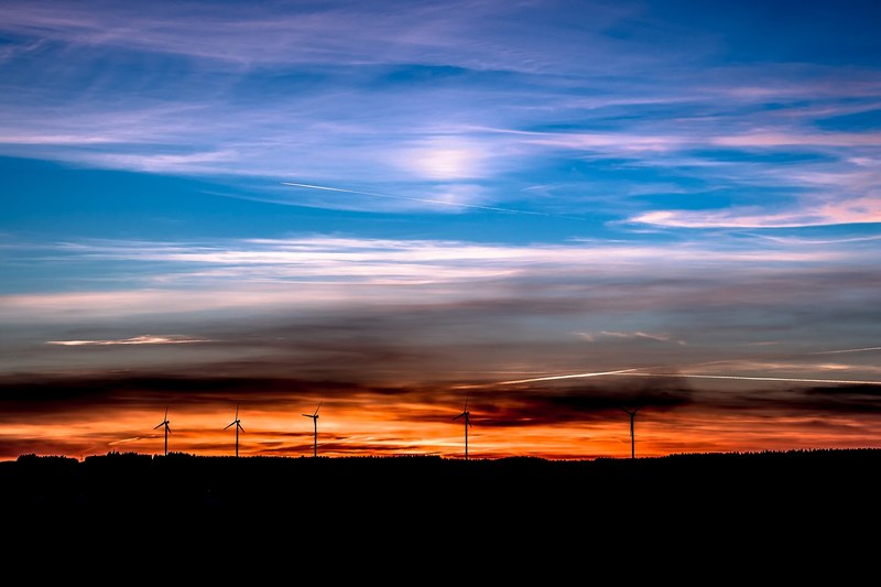 sunset setting sun evening sky sky abendstimmung 4k