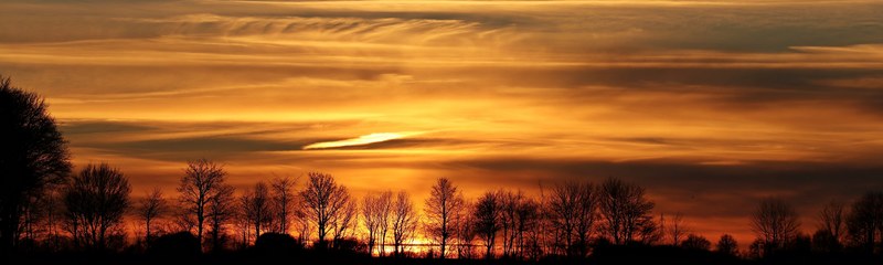 sunset sun evening sky clouds abendstimmung 4k
