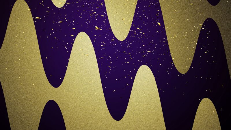 abstraction, blue background, waves, rain, 4k