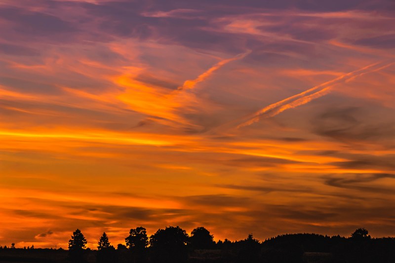 sunset clouds sky evening sky abendstimmung 4k