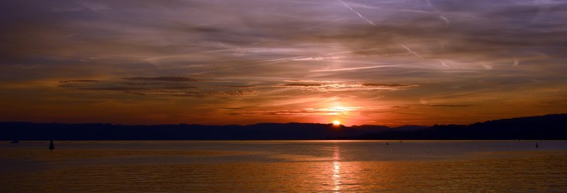 sunset sky clouds abendstimmung afterglow 4k