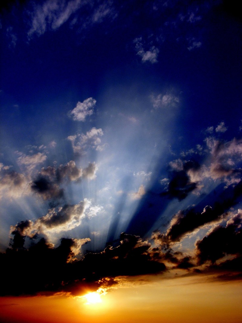 sunset sun cloud fire in the evening 4k