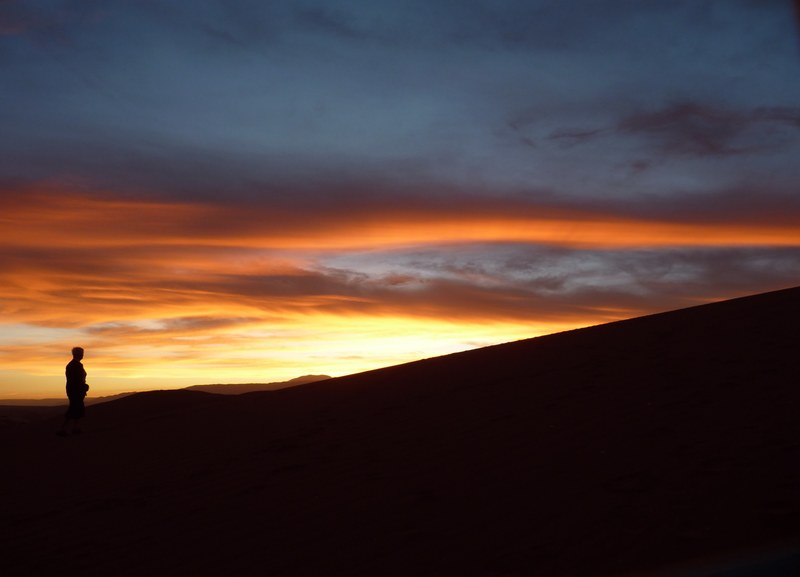 sunset atacama moon valley argentine flag 4k