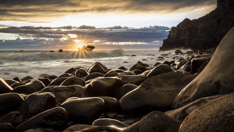 sunrise seascape new zealand sunrise landscape 4k