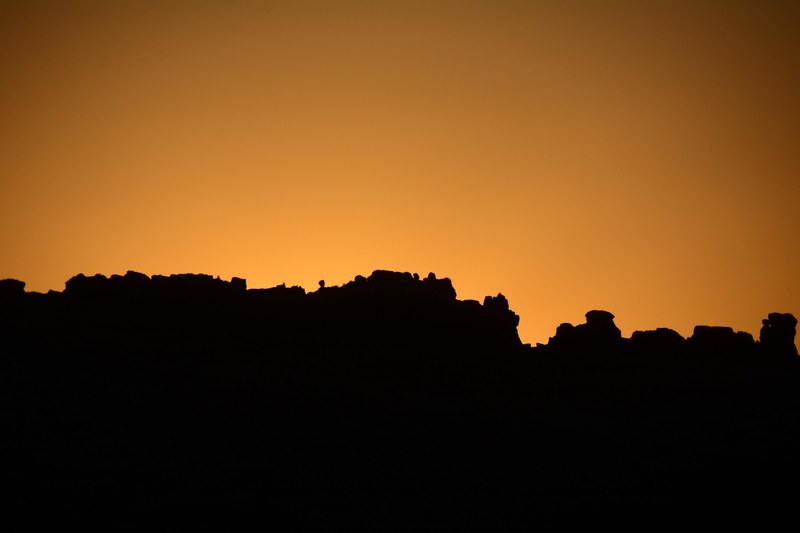 sunrise silhouette arches national park utah 4k