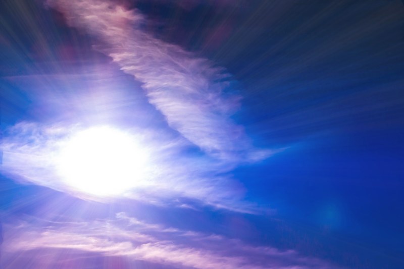 sun sunbeam sky clouds light summer morning rays 4k