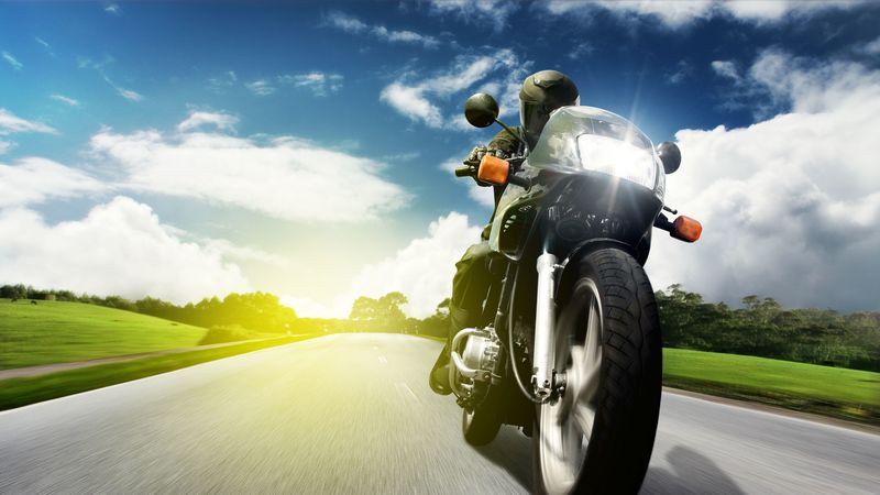 bike, road, traffic, speed, 4k