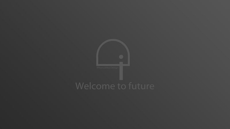 logo, welcome to future, inscription, 4k