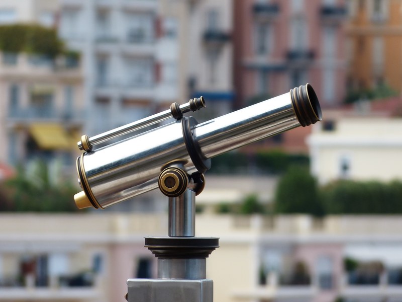 telescope by looking view optics vision overview 4k