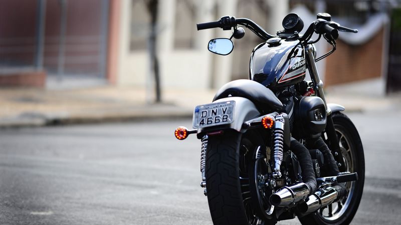 moto, harley, harley davidson 883, 4k