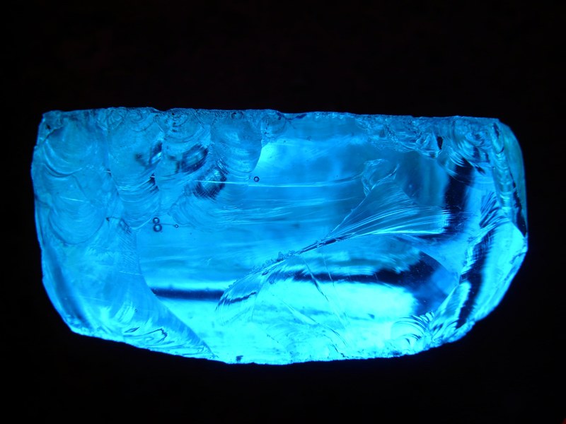 stone glass colorful gem color blue ice cold 4k