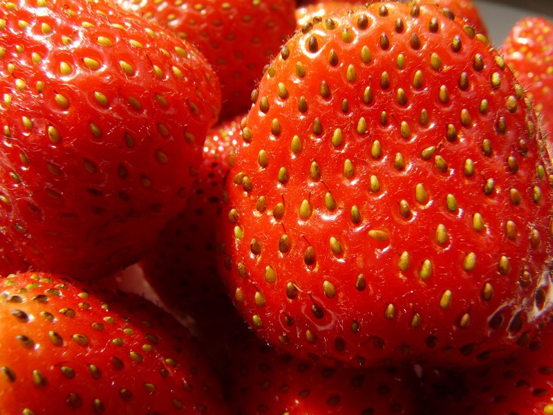 strawberries fruity red fruits sweet berries 4k