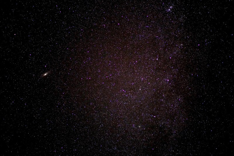 starry sky star galaxies andromeda andromeda nebula 4k