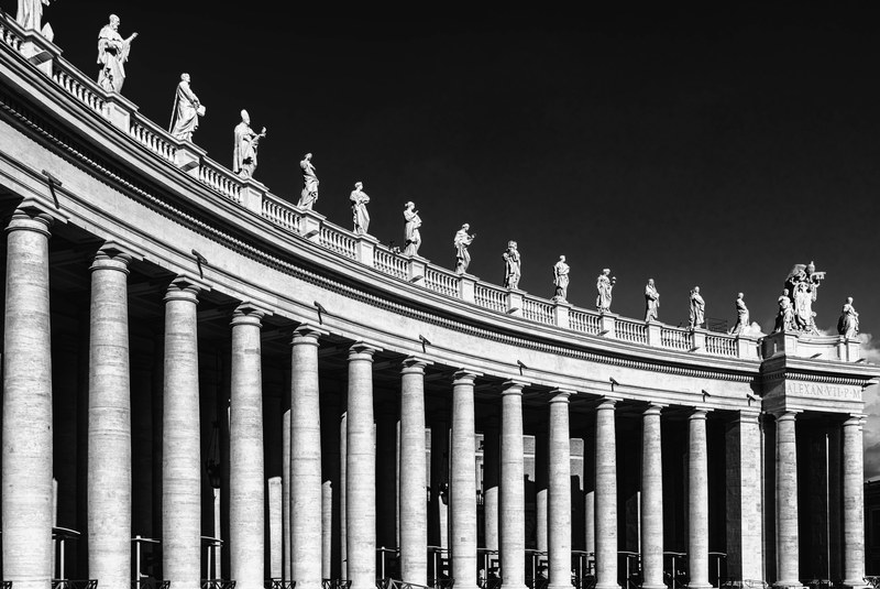 st peters basilica columnar antique roman 4k