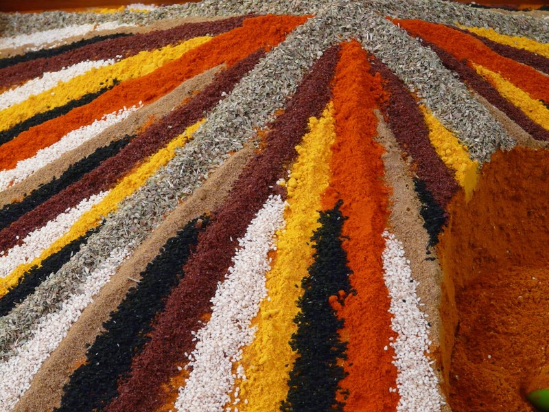 spices spice mix colorful curry pepper paprika 4k