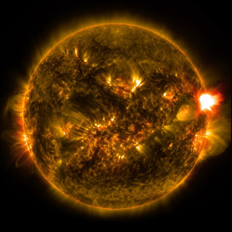 solar flare x class sun eruption energy fireball 4k
