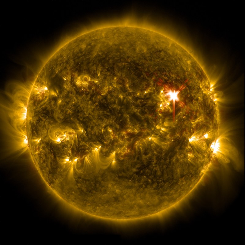 solar flare sun eruption energy fireball orange 4k