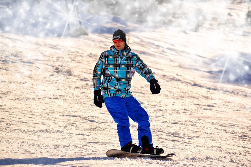 snowboarding man winter extreme sports snowboard 4k