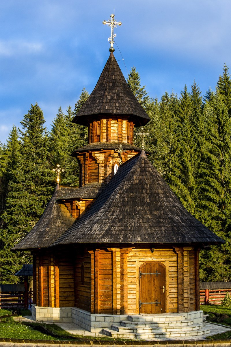 sihastria monastery putnei bucovina romania 4k