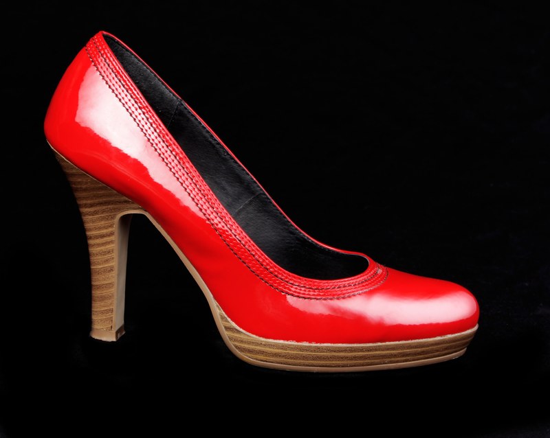 shoes red stock add woman 4k