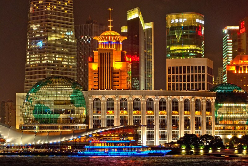 shanghai skyline architecture skyscrapers 4k