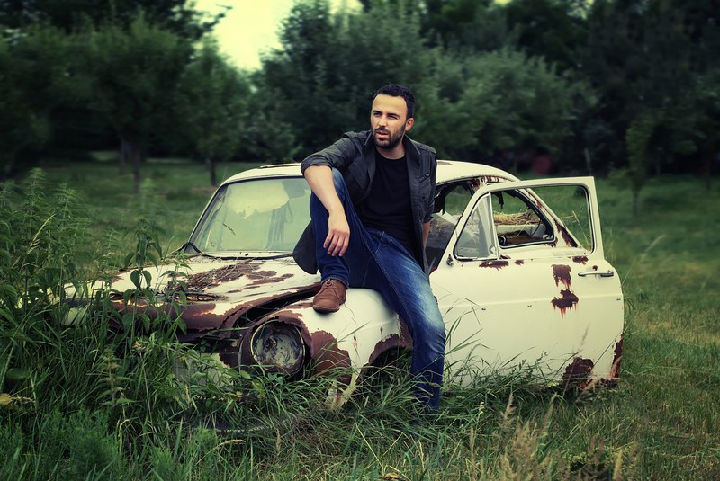 self old car motor vintage white picture insert 4k