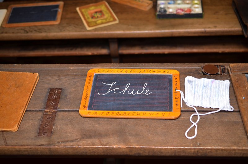 school old wood slate teaching blackboard 4k
