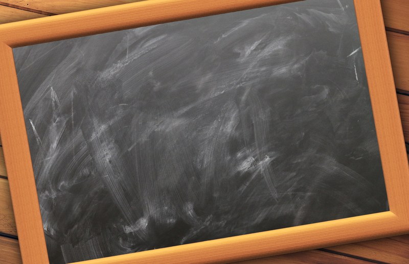 school board empty slate blackboard chalk 4k