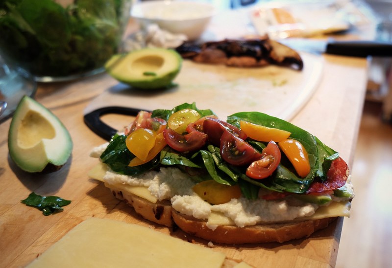 sandwich bread meal lunch snack cheese meat 4k