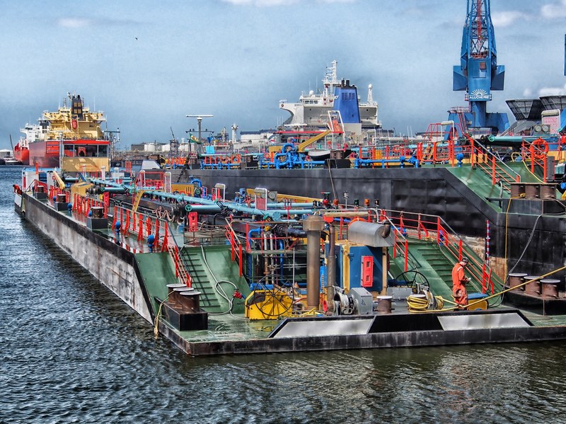 rotterdam netherlands port harbor bay water 4k