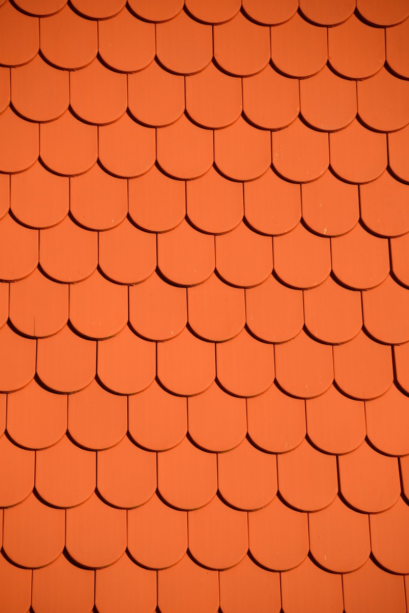 roofing tile red wall brick wall window orange 4k
