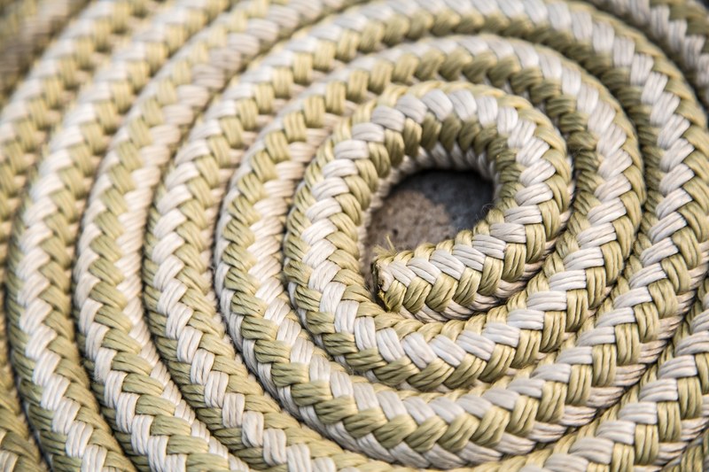 rope coil boat texture nautical coiled deck 4k