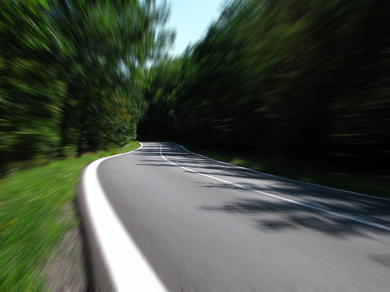 road speed secondary road country road woods 4k