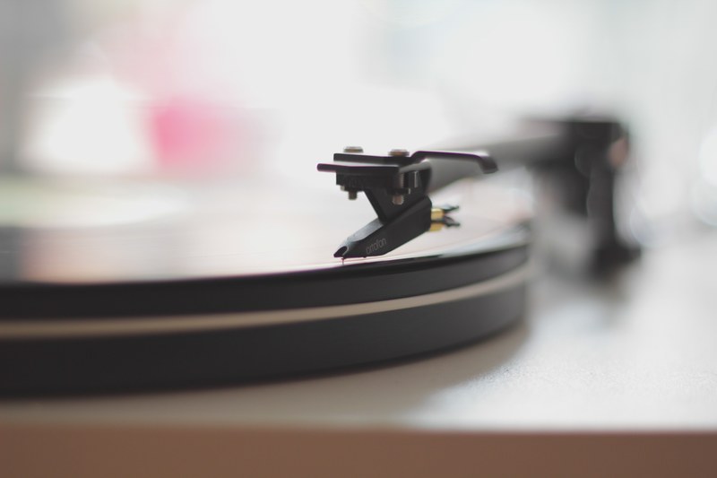 record player disk turntable vinyl stereo 4k