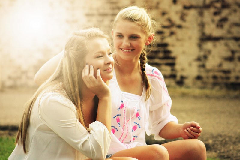 pretty girls happy young smiling persons people 4k