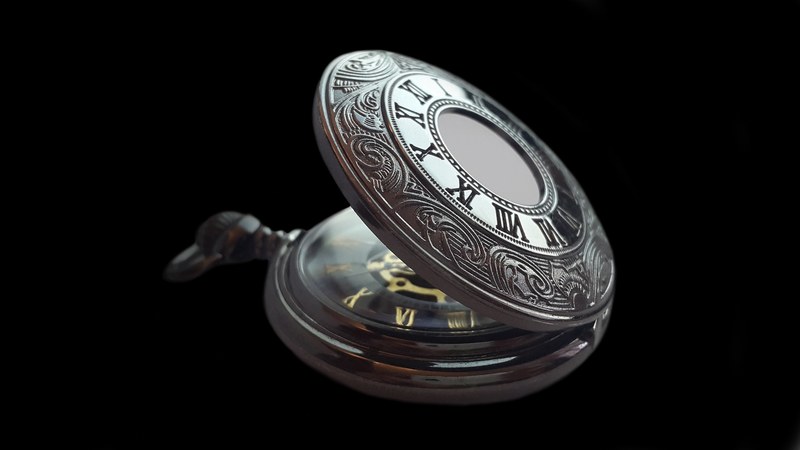 pocket watch clock time old nostalgia antique 4k