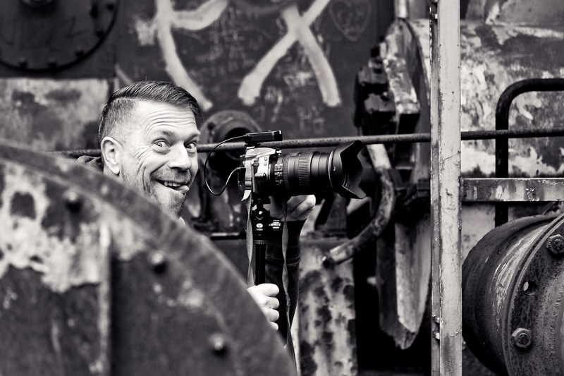 photographer man fun making a face funny 4k