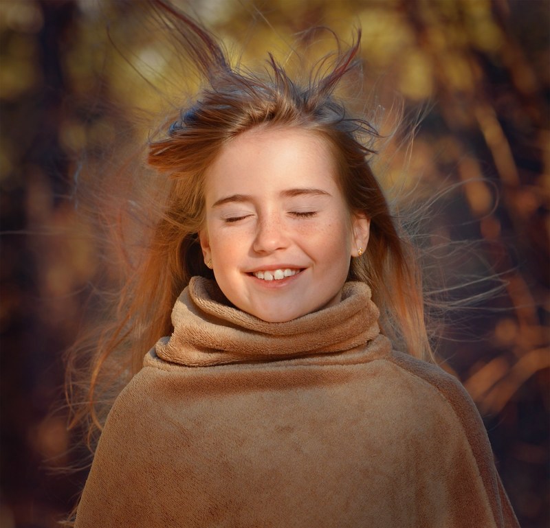 person human female girl wind face hair 4k