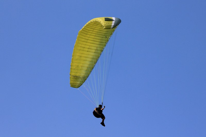 paragliding air sports paraglider sport fly sky 4k