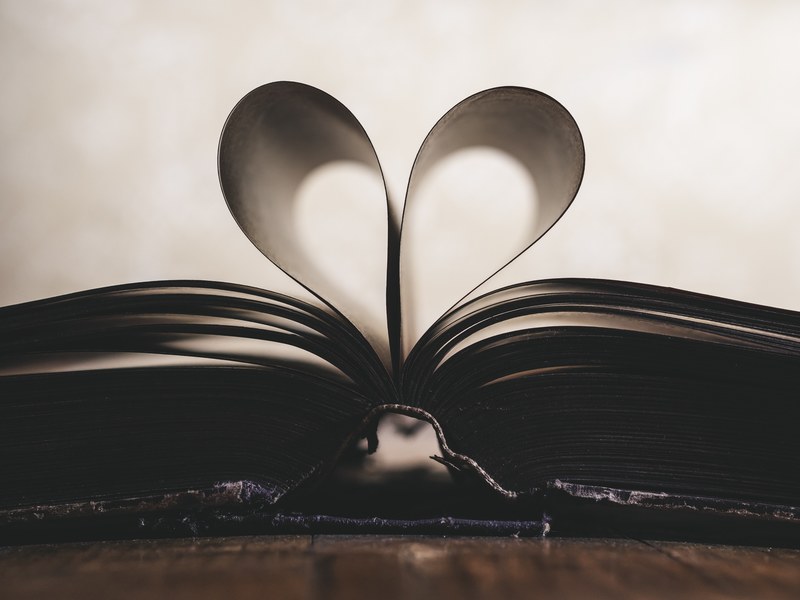 paper romance symbol valentine love book day old 4k