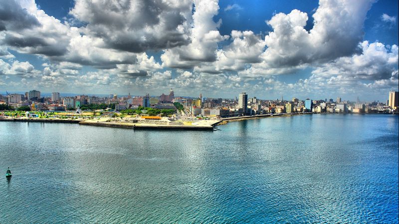 cuba, havana, promenade, hdr, 4k