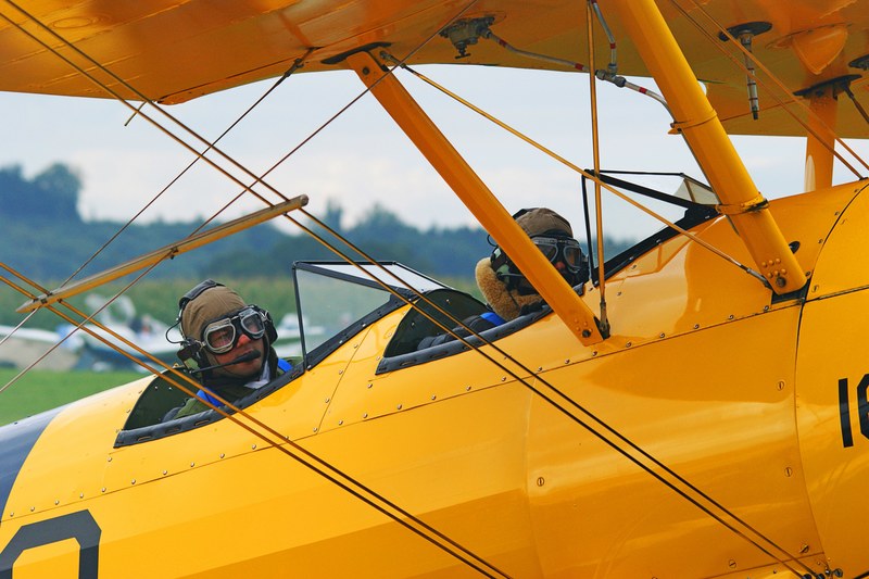 oldtimer aircraft take off aviation propeller plane 4k