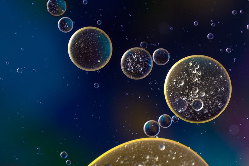 oil in water oil eye liquid abstract texture macro 4k