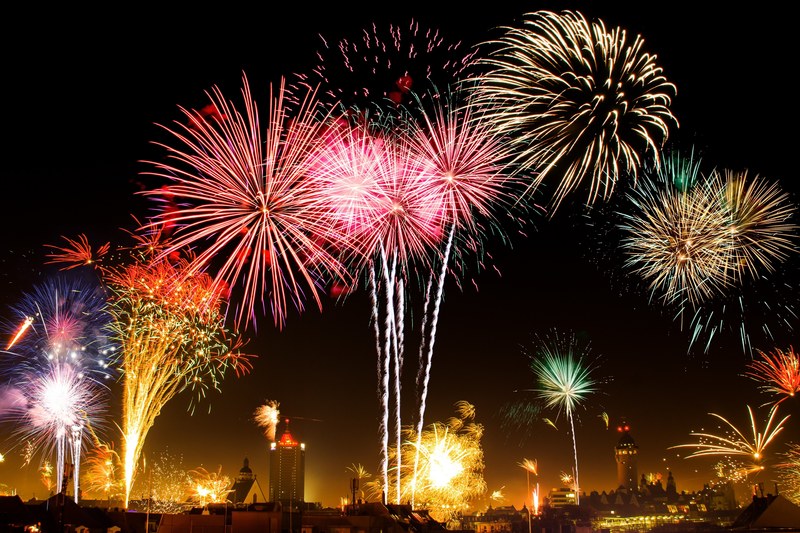 new years eve leipzig fireworks fire fireworks art 4k