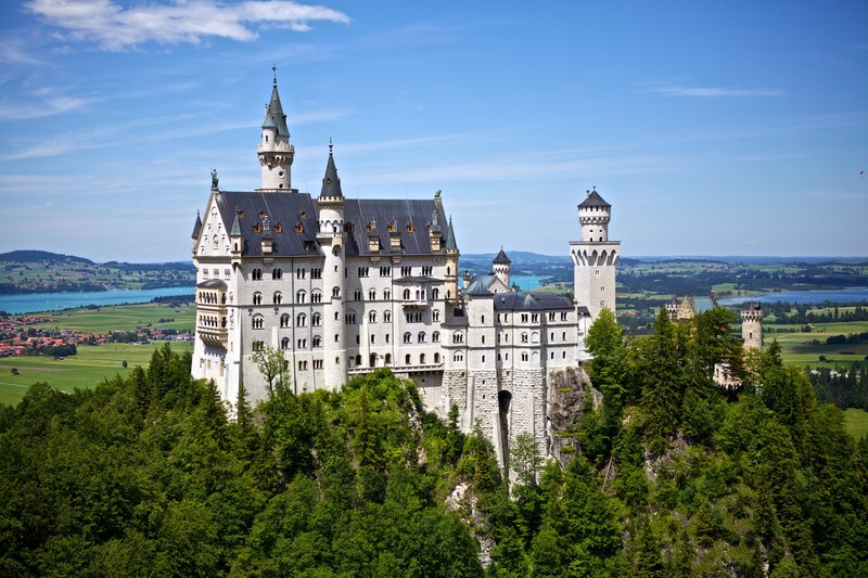 neuschwanstein castle germany disney landmark 4k